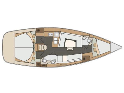 Sailboat ELAN 40 Impression Plan du bateau