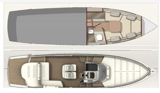 Motorboat Invictus Yacht 280 GT Plano del barco