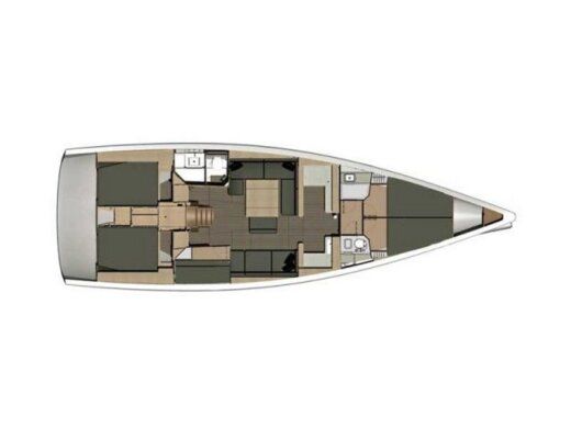 Sailboat DUFOUR 512 Grand Large Boat layout