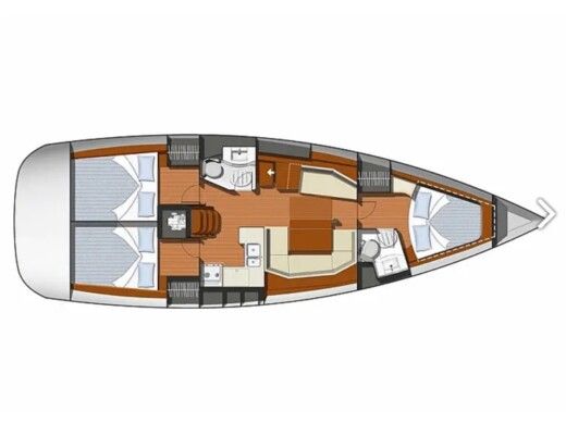 Sailboat  Sun Odyssey 42 i Boat design plan