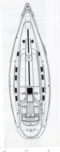 Sailboat Beneteau First 45f5 Planimetria della barca