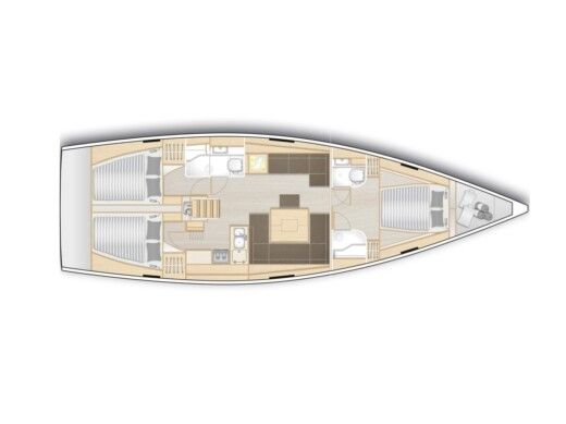 Sailboat Hanse Hanse 458 boat plan