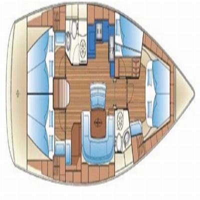 Sailboat BAVARIA CRUISER 46 Boat layout