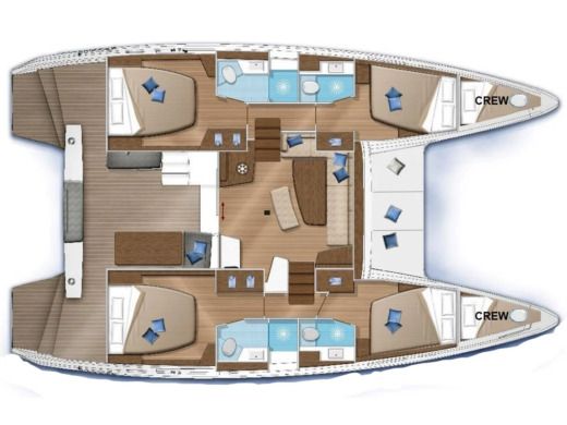Catamaran Lagoon Lagoon 42 Millenium Plan du bateau