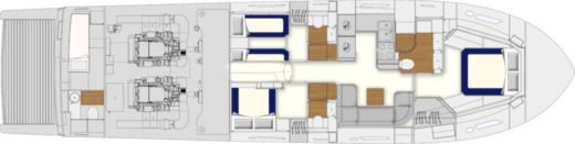 Motor Yacht Itama Ferretti Group 62 RS Boat layout