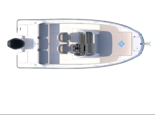 Motorboat Quicksilver Activ 675 Open Σχέδιο κάτοψης σκάφους