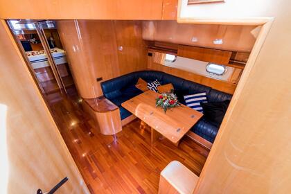 Yacht in marina Santa Eulalia, Ibiza