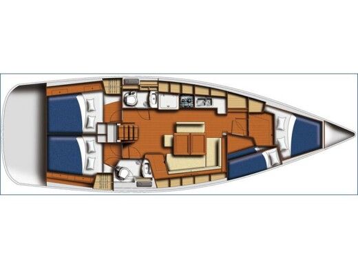 Sailboat  Oceanis 43 Boat design plan