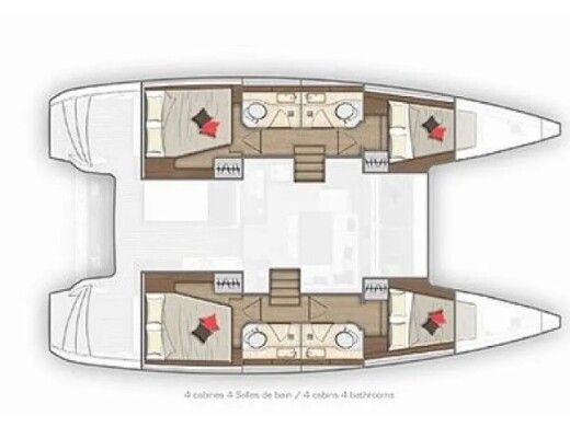Catamaran  Lagoon 40  Boat design plan