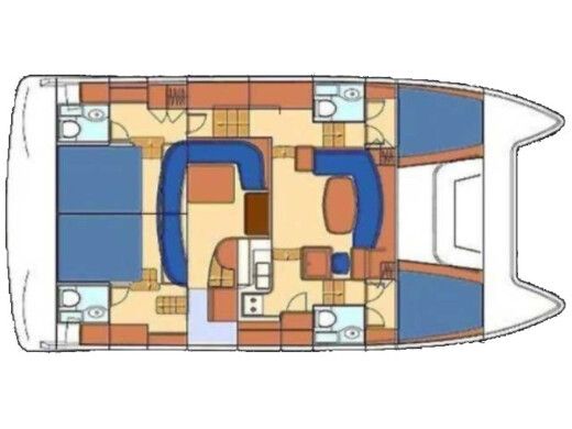 Catamaran LAGOON Lagoon Powercat 43 Boat layout
