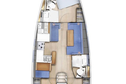 Miete Segelboot Jeanneau Sun Odyssey 410 - 3 cab. Alimos