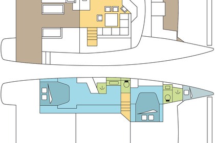 Location Catamaran Fountaine Pajot Saba 50 Ajaccio