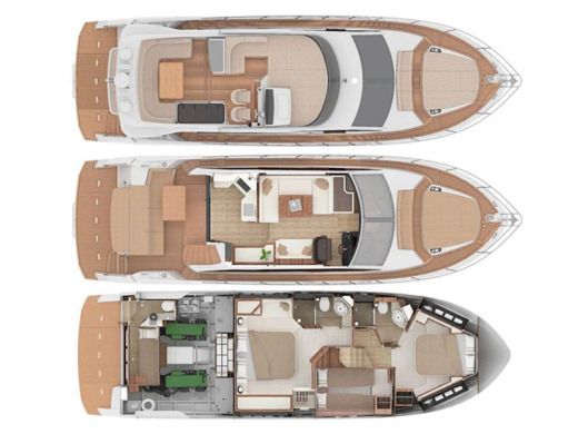Motor Yacht Absolute  50 Fly boat plan