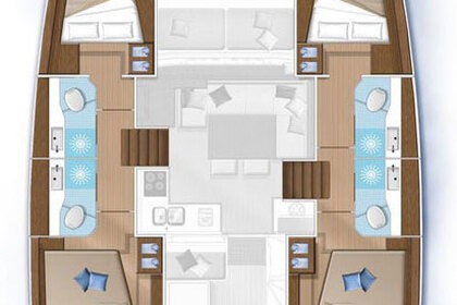 Location Catamaran Lagoon-Bénéteau Lagoon 40 - 4 + 2 cab Lavrio
