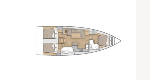 Sailboat Beneteau Oceanis 40.1 boat plan