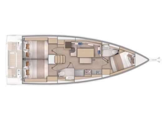 Sailboat  Oceanis 37.1 boat plan