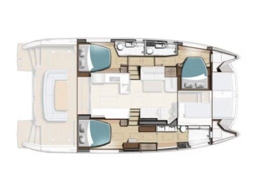 Sailboat  Leopard 46PC Plan du bateau