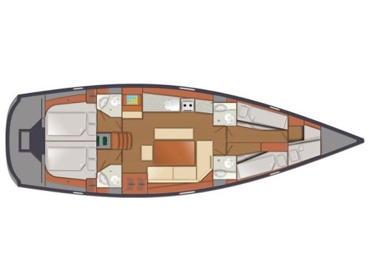 Sailboat Delphia 47 boat plan