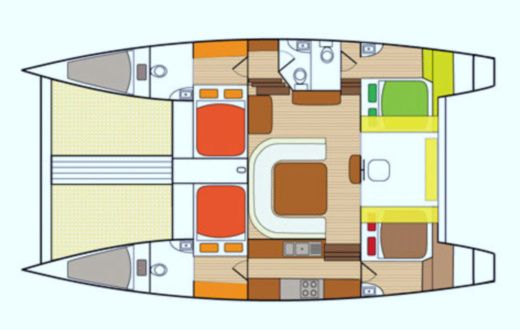 Catamaran Cybercat 48 boat plan