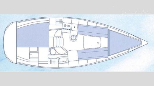 Sailboat Etap 30i Boat layout