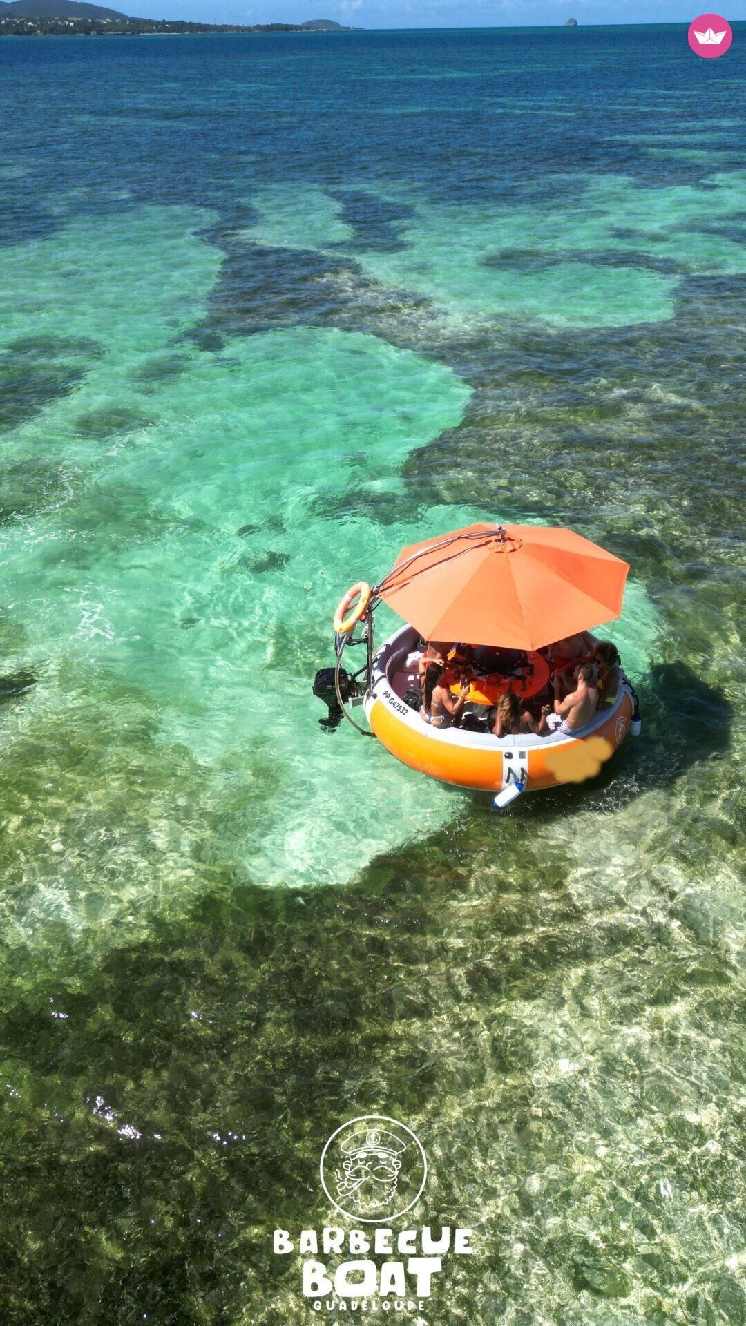 Bateau sans permis  Gather fiberglass Donut 3