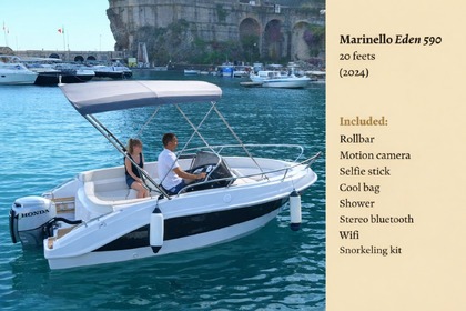 Noleggio Barca senza patente  Marinello EDEN 590 Maiori