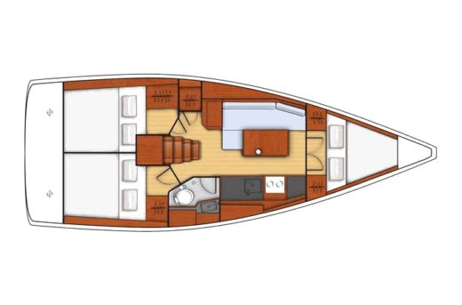 Sailboat  OCEANIS 35.1 - MISTRAL Plan du bateau