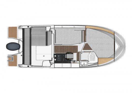 Motorboat Jeanneau Merry Fisher 795 boat plan
