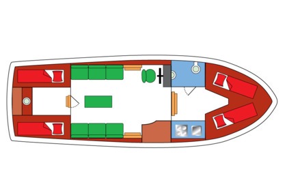 Miete Hausboot Palan C 950 (Koddok) Woubrugge