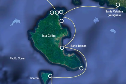 Spacious new power catamaran in Coiba and Chiriqui's Pacific island paradise