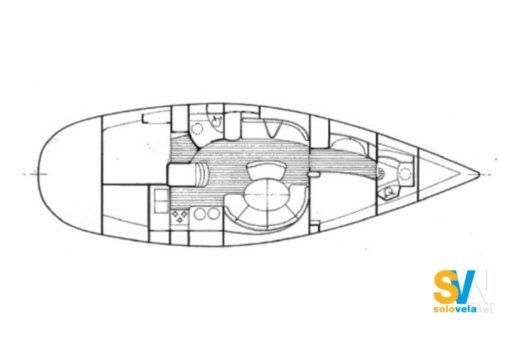 Sailboat Beneteau First 42 S7 boat plan