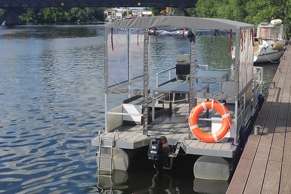 Hyra båt Katamaran eventboote de Partyboot mit Grill Berlin