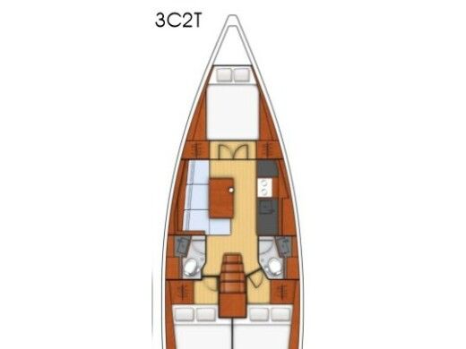 Sailboat Beneteau Oceanis 38.1 Boat design plan