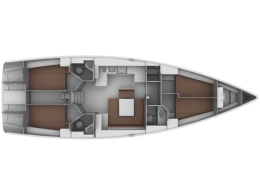 Sailboat Bavaria 45 Cruiser Style Boot Grundriss