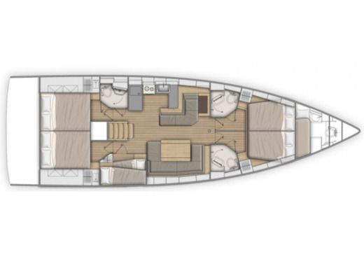 Sailboat BENETEAU OCEANIS 51.1 Boat design plan