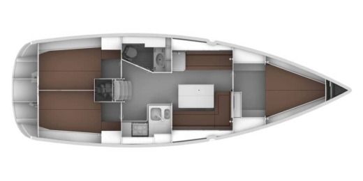 Sailboat Bavaria cruiser 36 Plan du bateau