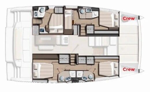 Catamaran Bali - Catana BALI 4.4 Boot Grundriss