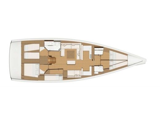 Sailboat DUFOUR 520 GL Boat layout