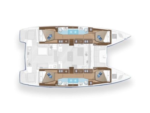 Catamaran Lagoon Lagoon 50 boat plan
