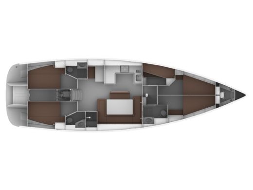 Sailboat BAVARIA CRUISER 50 boat plan
