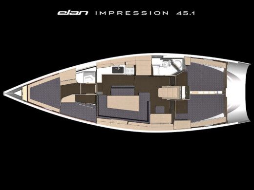 Sailboat Elan Elan Impression 45.1 Boat design plan