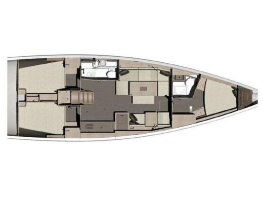 Sailboat DUFOUR 412 GL Planimetria della barca
