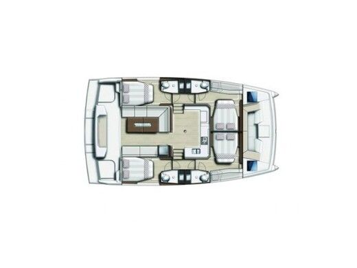 Catamaran Bali - Catana Catspace Boat layout