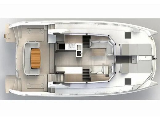 Sailboat  Moorings 464PC Plan du bateau