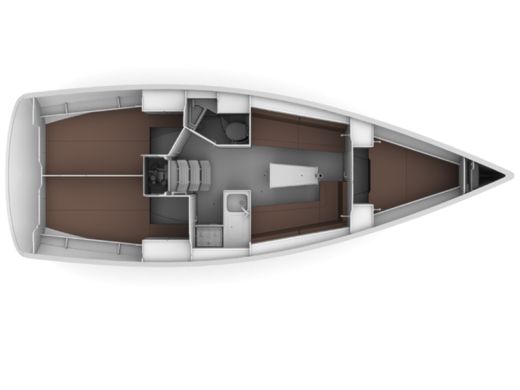 Sailboat BAVARIA CRUISER 34 boat plan