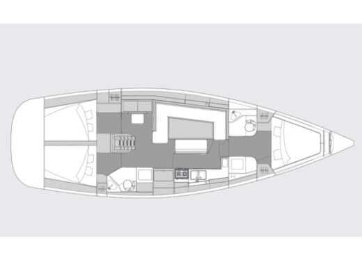 Sailboat Elan Elan Impression 45.1 Boat layout