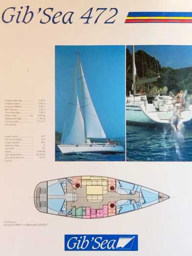Sailboat GIB'SEA GIB'SEA 472 Boat design plan