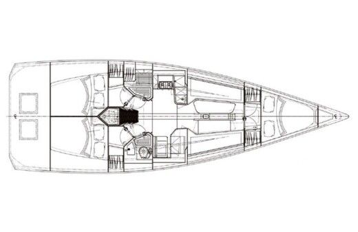 Sailboat Italia Yachts 11.98 Plan du bateau