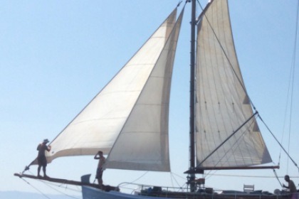 Hire Sailboat sail traditional schooner Sporades