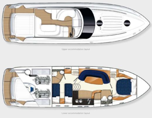 Motor Yacht Princess V48 Boat design plan